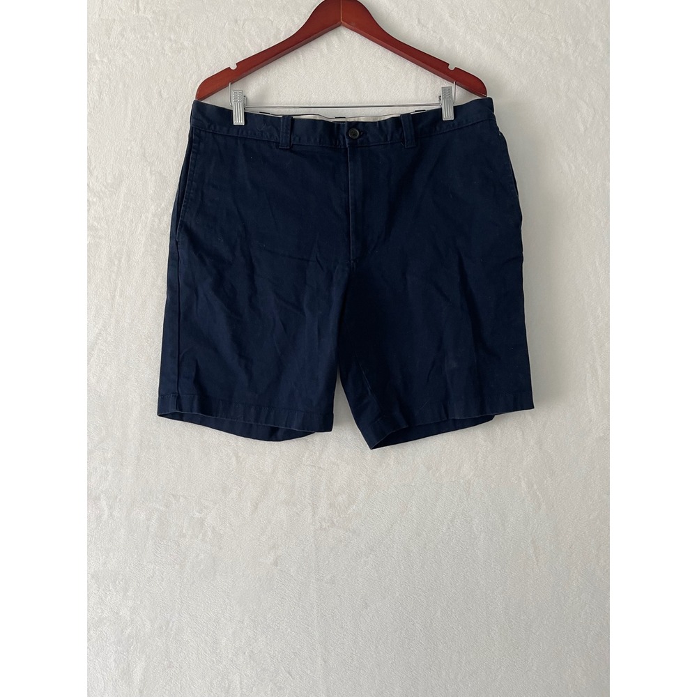J.Crew Mercantile Flex Mens Navy Blue Chino Shorts Size 36 Stretch Cotton